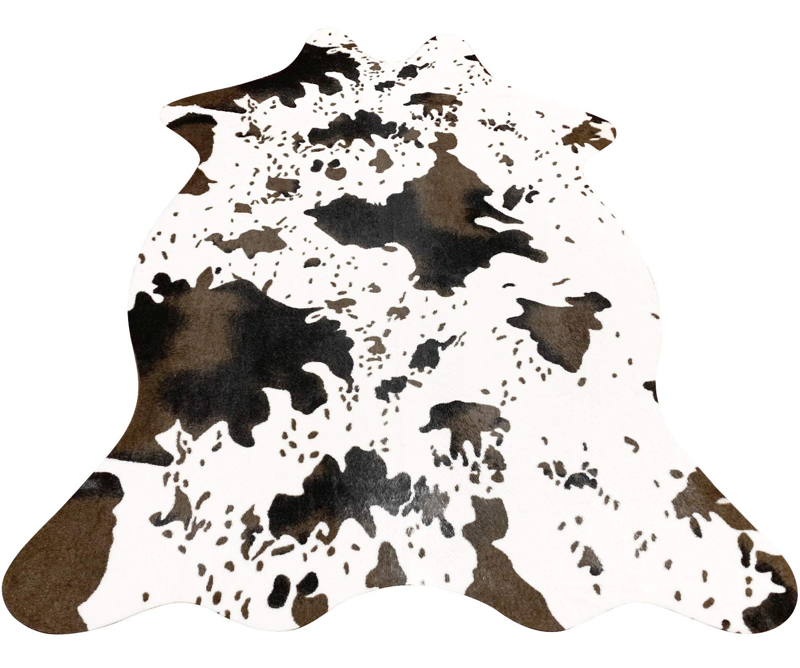 Cow Print Rug Faux Cowhide Area Carpet Animal Print Mat For Living Room Bedroom