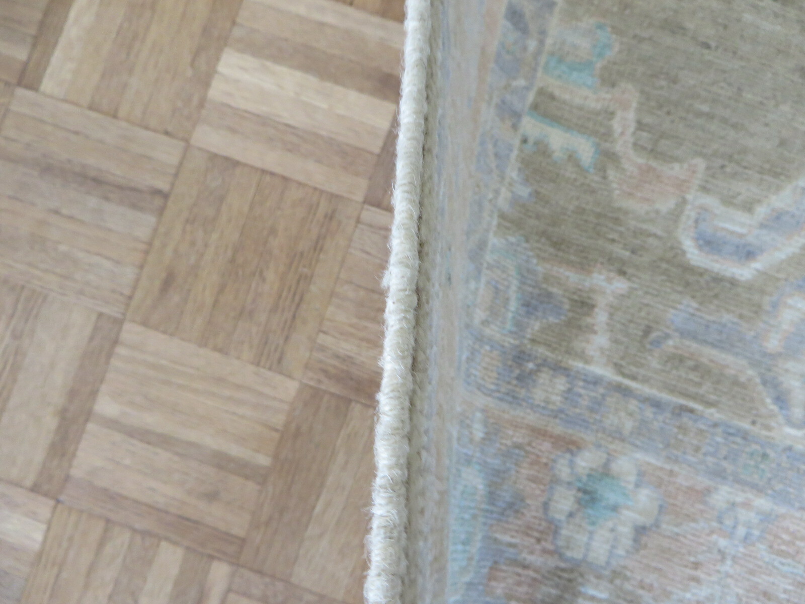 5’9 x 8’10 Hand Knotted Sand Brown Turkish Oushak Oriental Rug G10931