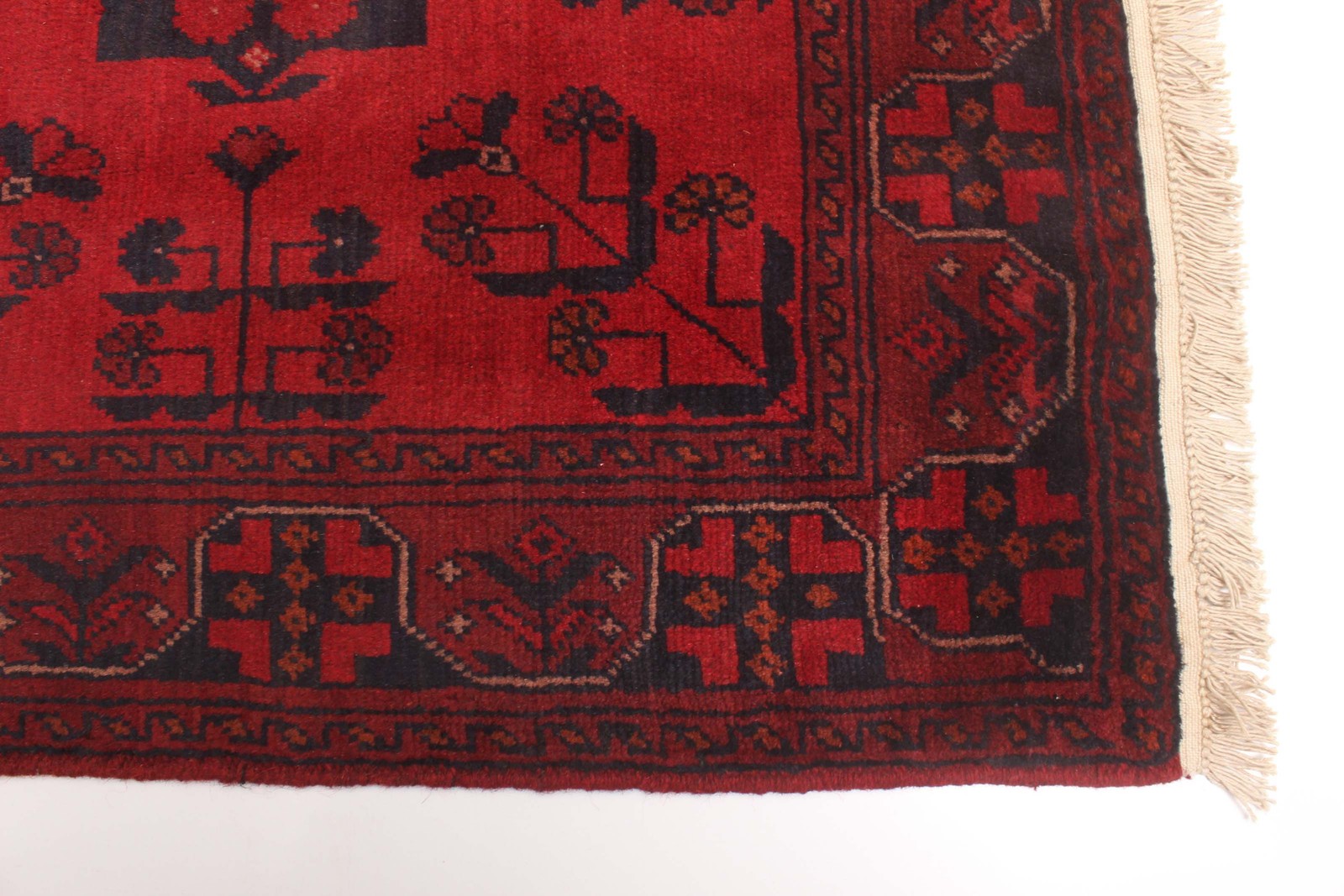Traditional Hand-Knotted Geometric Area Rug 2’7″ x 4’0″ Oriental Wool Carpet