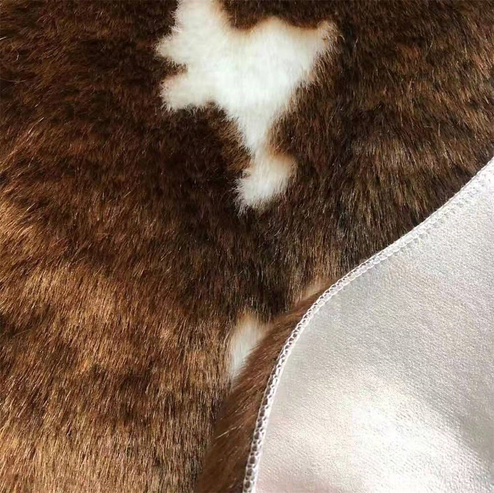 Cow Print Rug Faux Cow Hide Animal Print Carpet Door Mat Rug Cowhide 110*84 CM