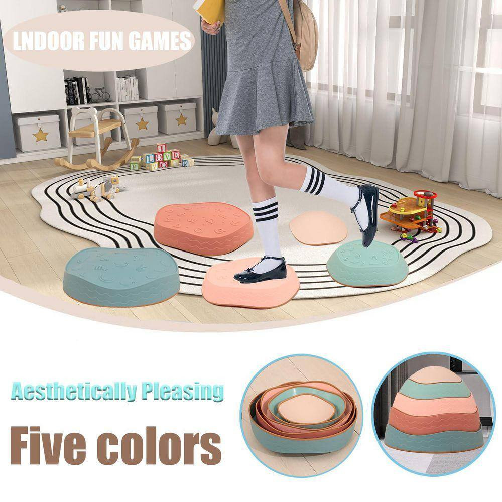 13 In. X 13 In. X 11 In. Stackable Non-Slip Stepping Stones Colorful Finish Plas