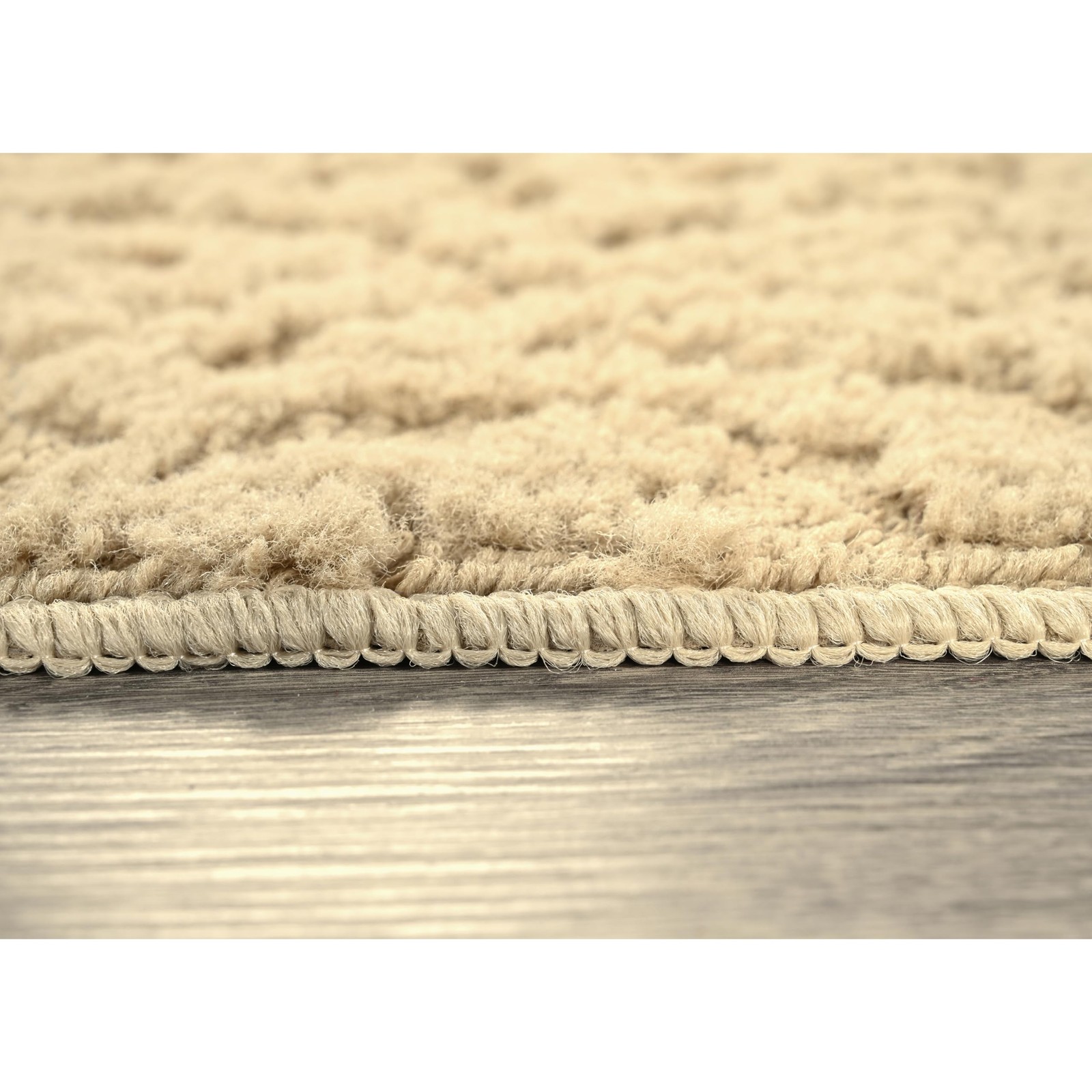 Garland Rug Ivy 2×12 ft Beige Tan Floral Solid Area Rug – Durable