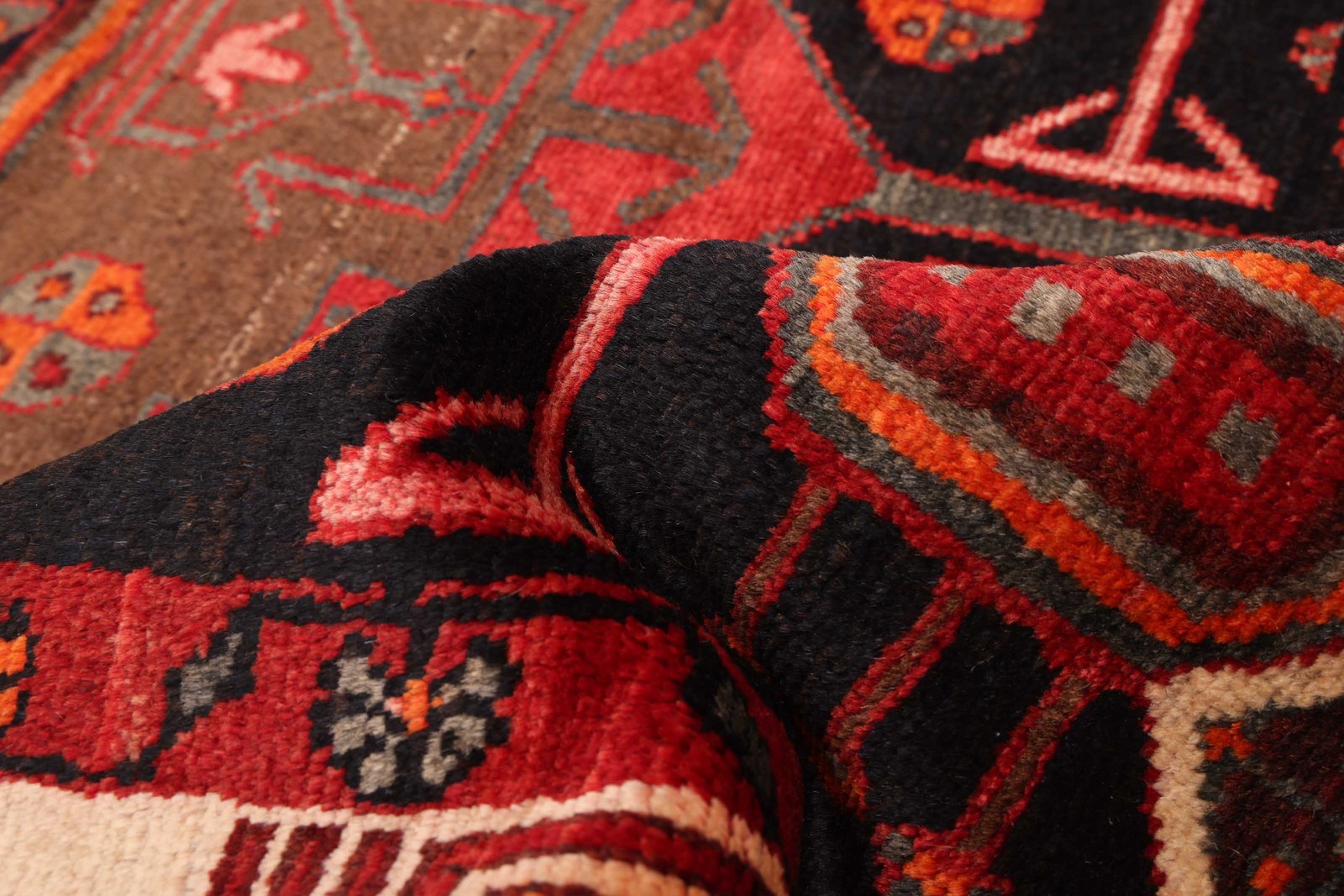 Vintage Hand-Knotted Area Rug 4’3″ x 7’7″ Traditional Wool Carpet
