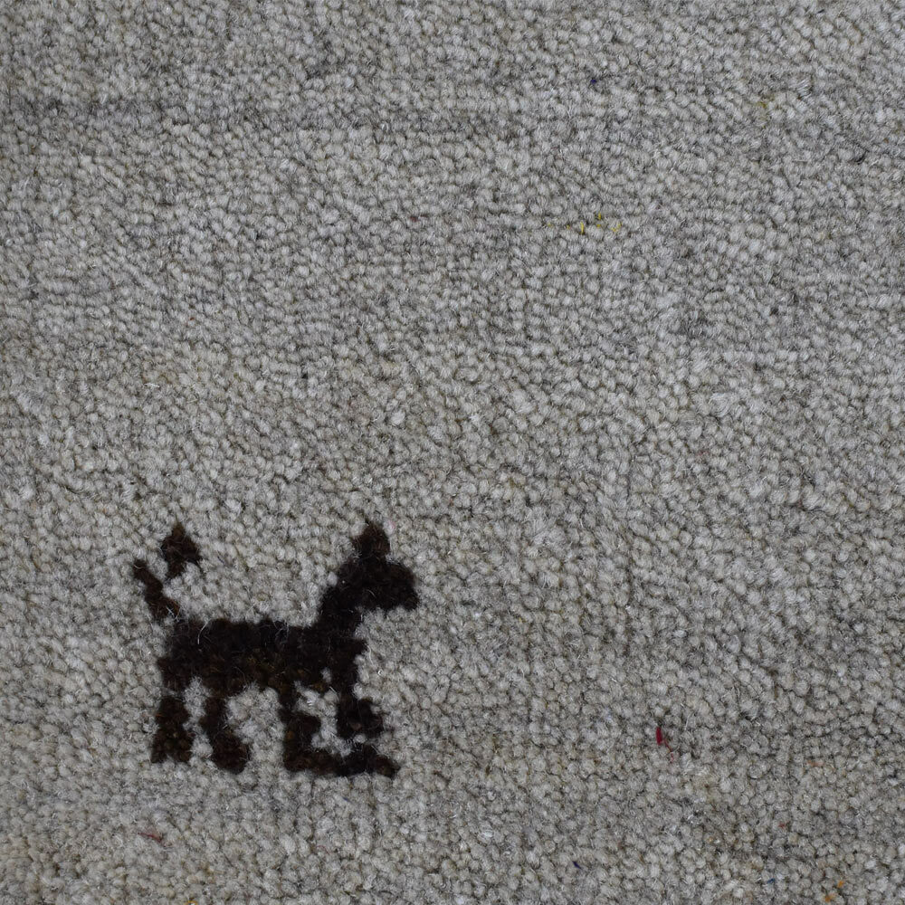 Eco-Friendly Hand Knotted Loom Wool Runner Area Rug Contemporary Beige BBL00100