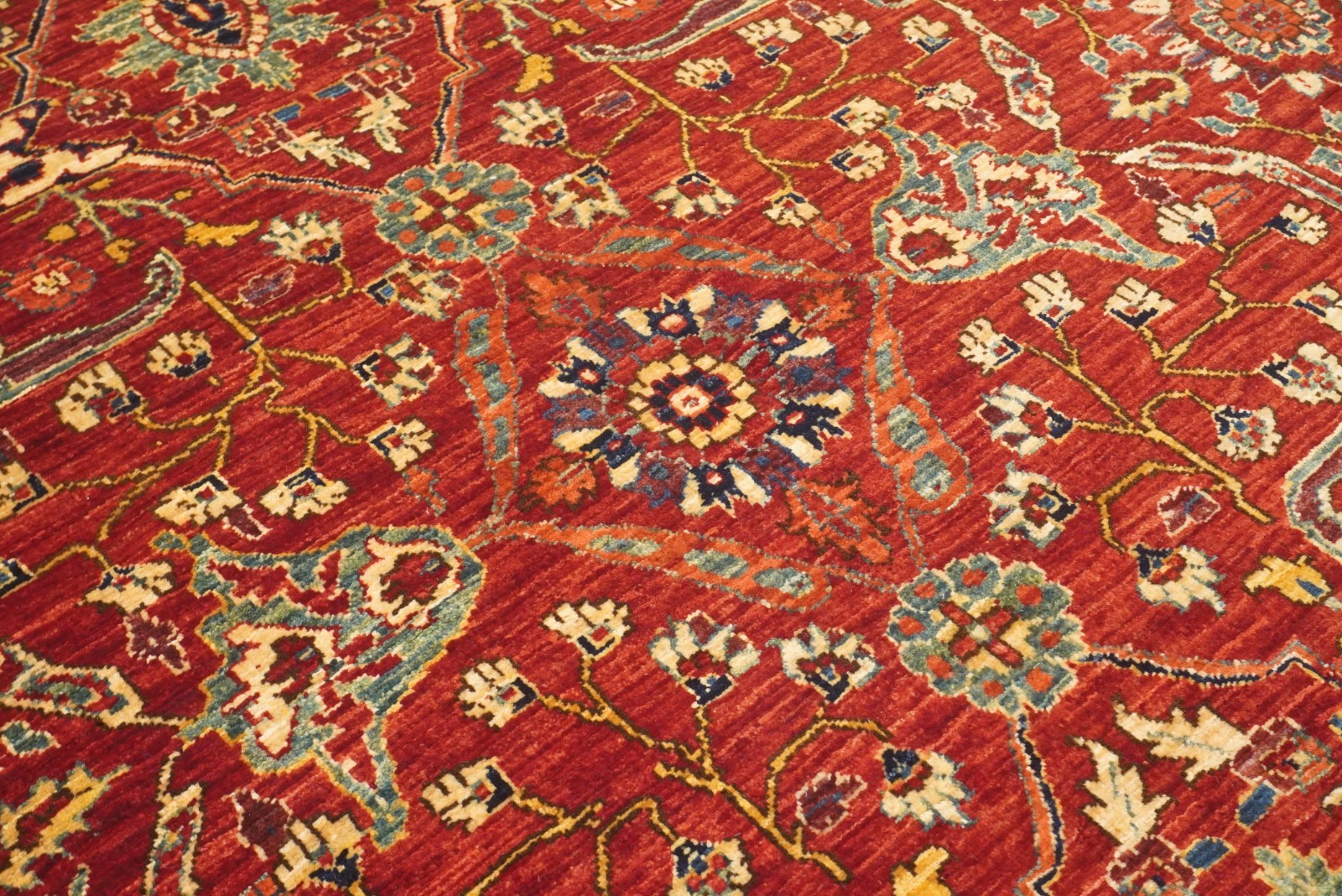 10×14 ft Red Bidjar Afghan Hand Knotted Wool Oriental Rug