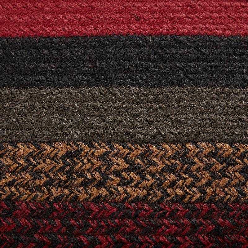 Cumberland Area Rug Oval 3′ x 5′. INCLUDES Rug Pad. VHC Brands. Black/Red/Tan