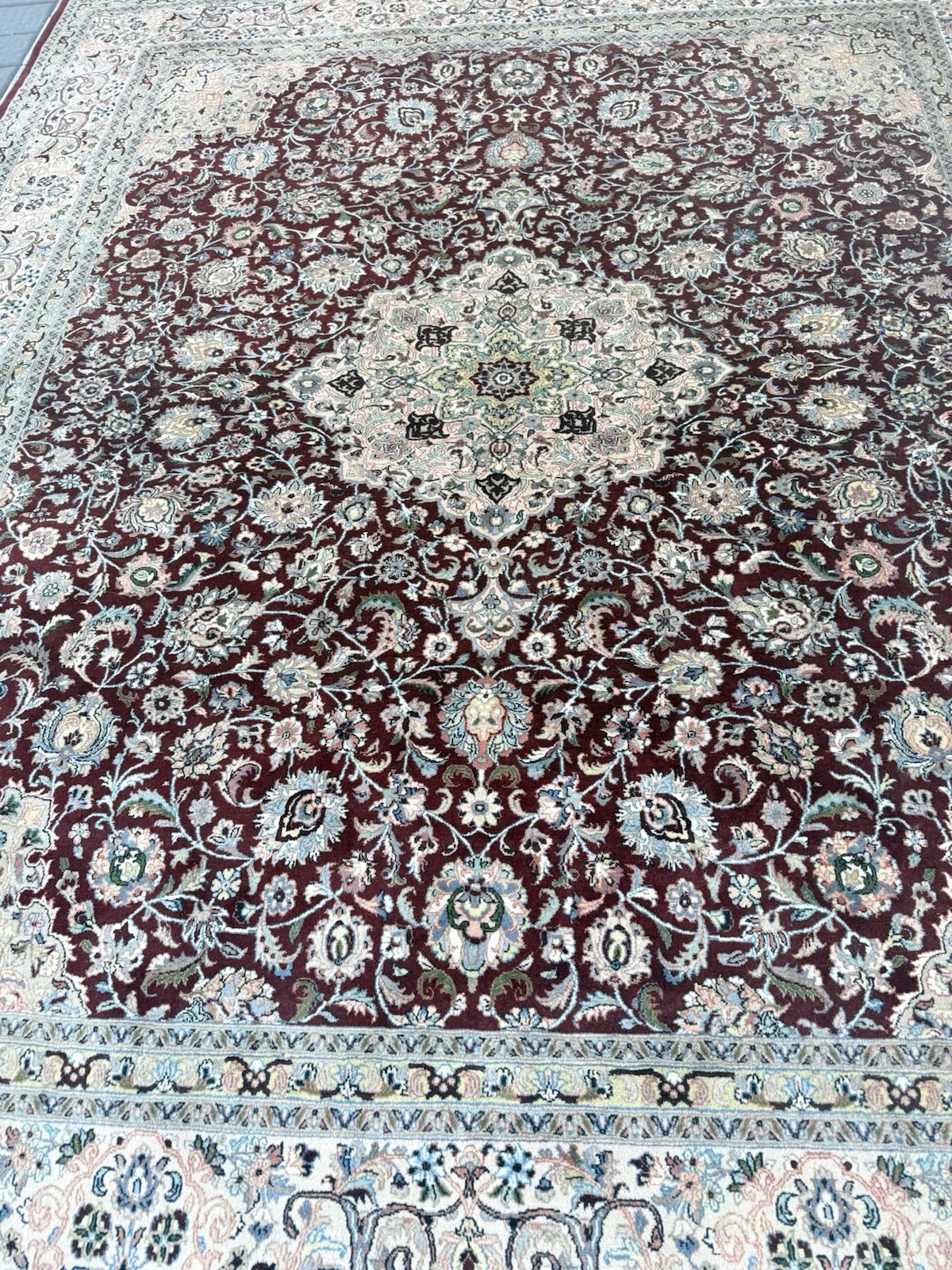 Fine Handknotted Tabrizz 8×10 Wool Area Rug Carpet- Handmade Rug