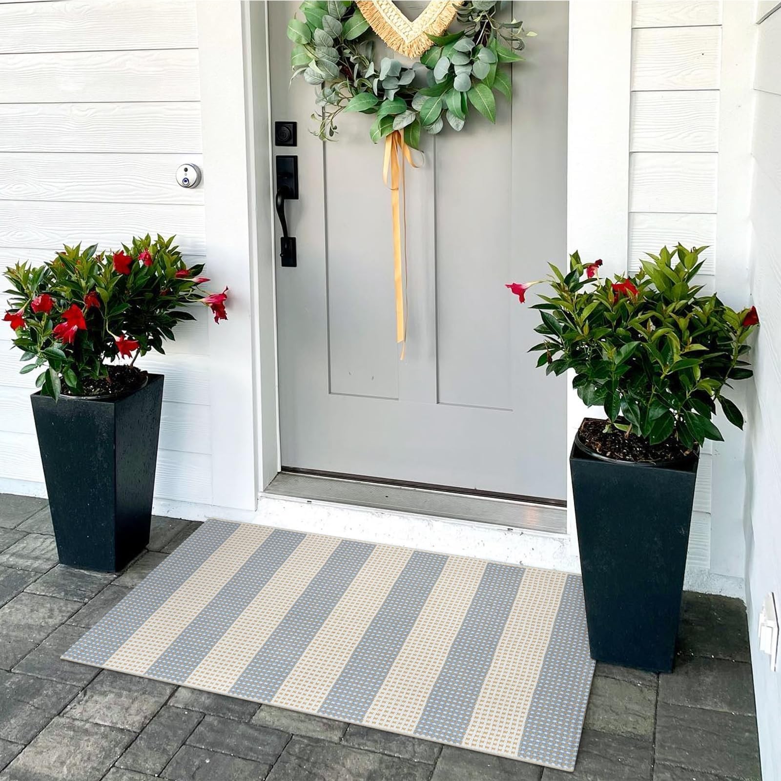 Front Door Mats Outside Entrance 24″x36″ Front Porch Rug Outdoor Decor
