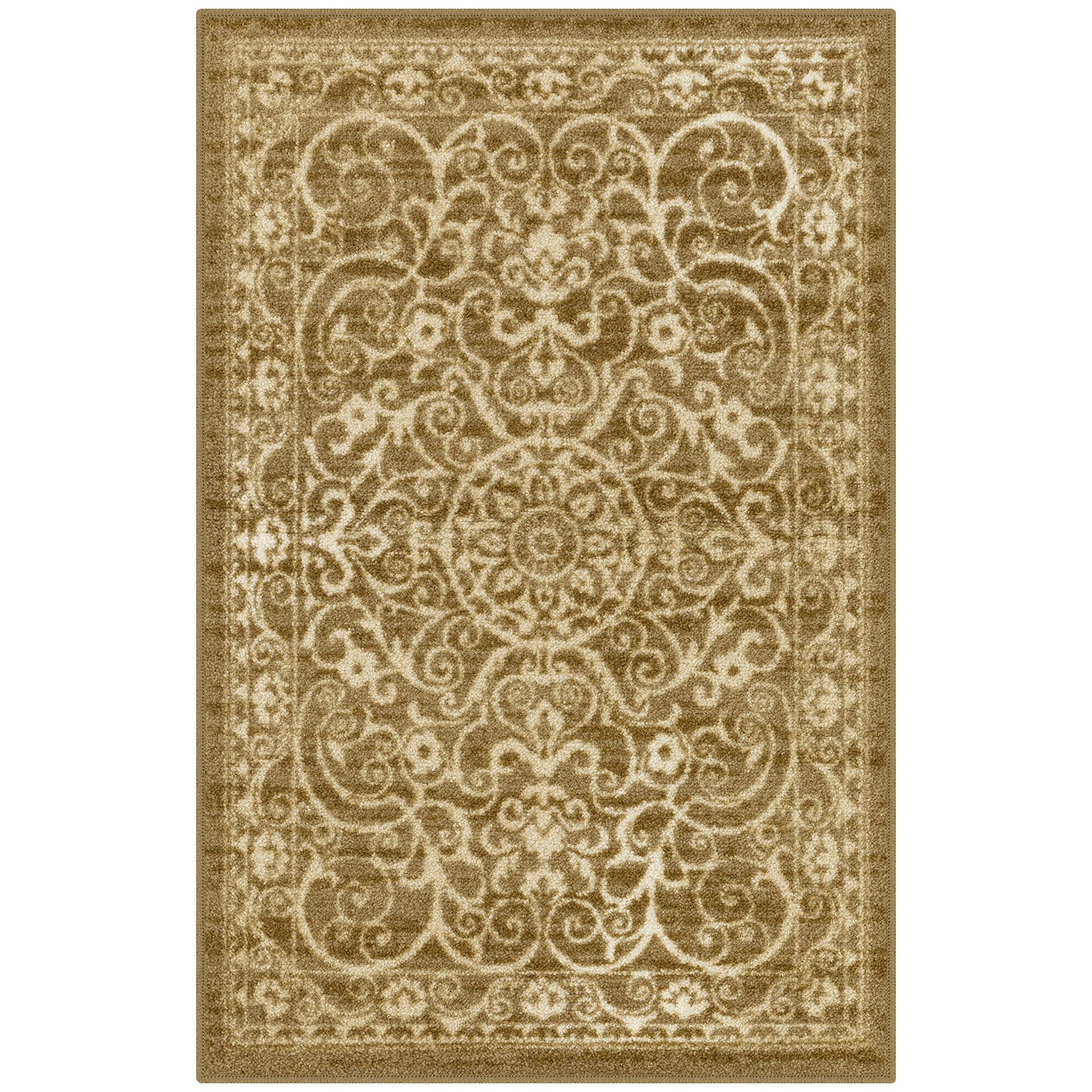 Maples Rugs Pelham Vintage Medallion Area 2’6″ x 3’10” (Rectangular), Khaki