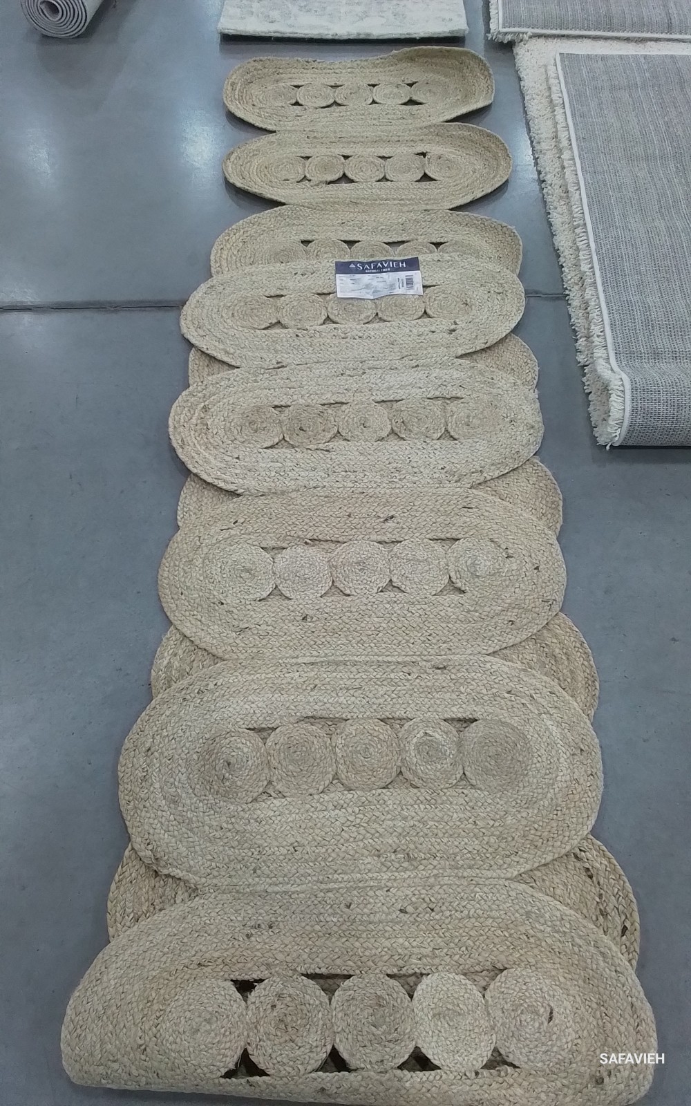 IVORY 2′-3″ x 12′-0″ Back Stain Rug, Reduced Price 1172783441 NF365A-212