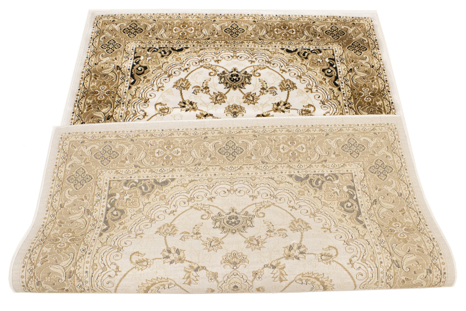 Classic Floral Design Ivory 4X6 Machine-Made Oriental Rug Foyer Decor Carpet