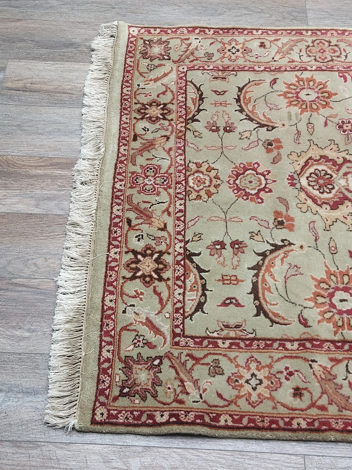 Turkish Silk And Wool HandMade Bohemian Royal Classic Design,Turkish Rug 4x6Ft