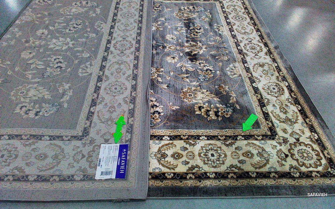 GREY/CREAM 9′-0″ x 12′-0″ Damaged Binding Rug Reduced Price 1172806782 LNH340G-9