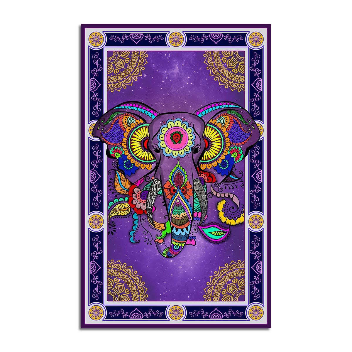 Mandala Elephant Rug Personalized Regtange Rug Carpet