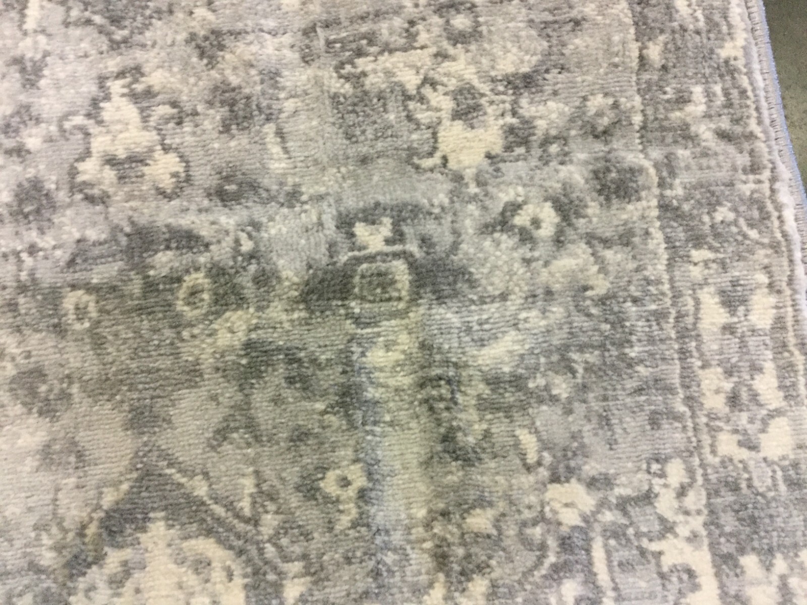CREAM / GREY 2′ X 10′ Pressed Pile Rug, Reduced Price 1172657350 BNT852B-210