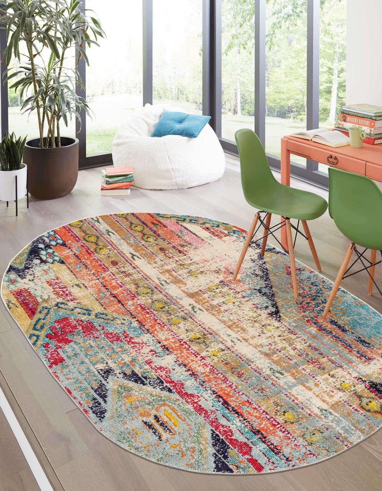 Unique Loom Sedona Collection Area Rug – 7 11 X 10 0 Multi/Blue