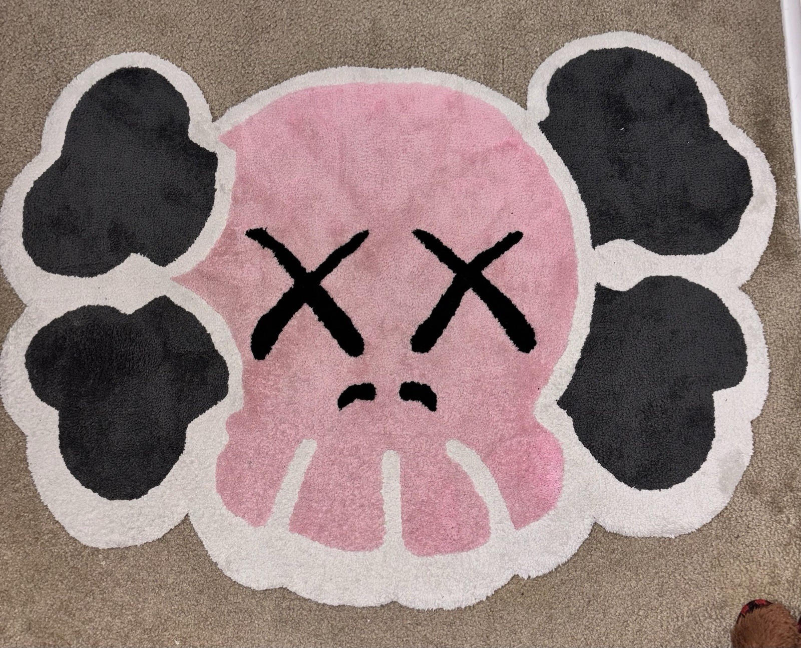 KAWS customized rug 3 x 4