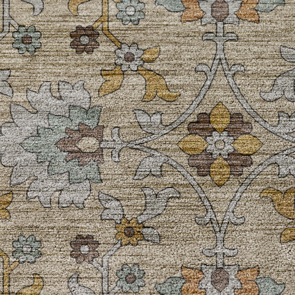 Dalyn Silk Road Modern Area Rug Polyester Geometric SR1-Flax Ivory Rectangle