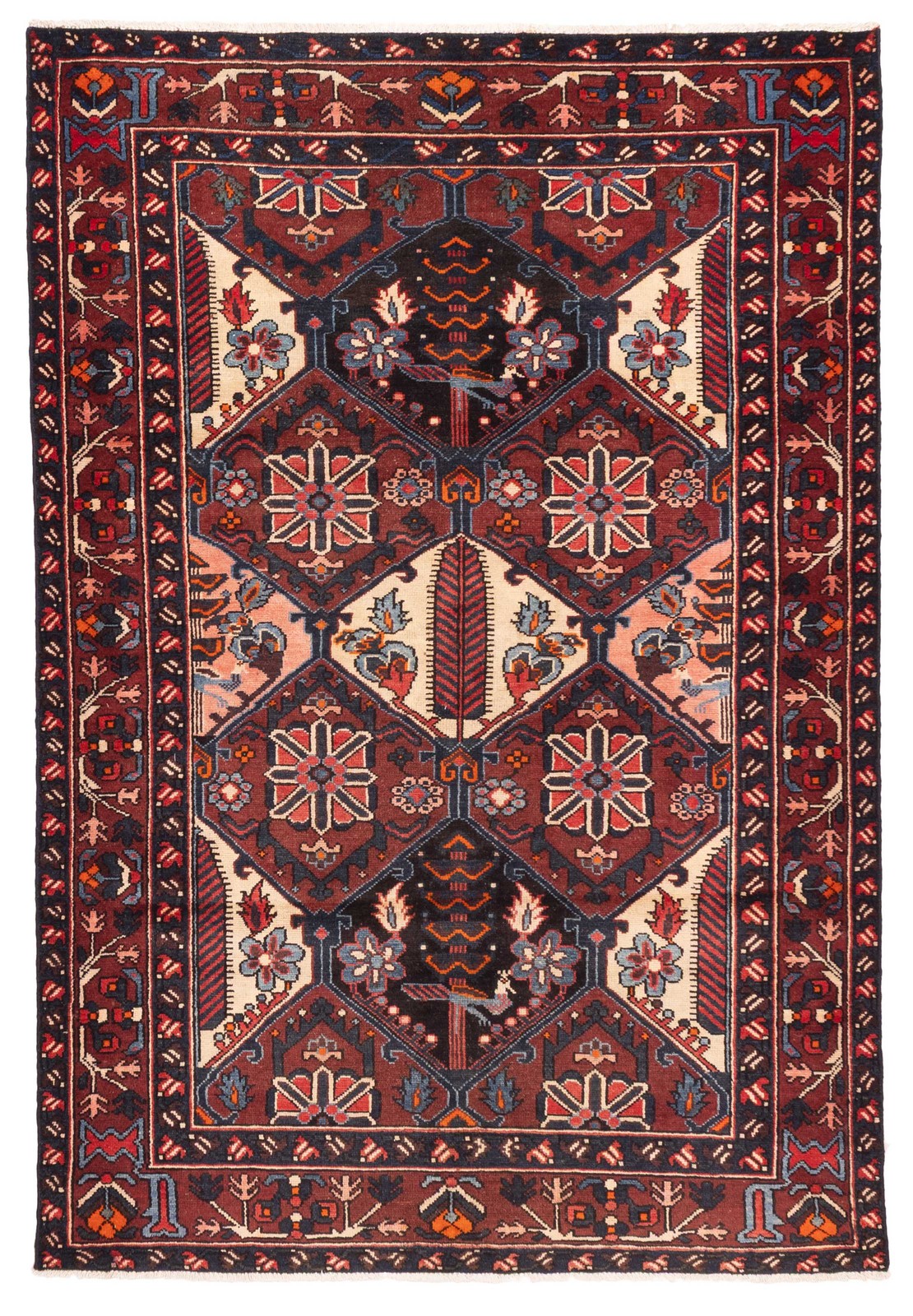 Vintage Traditional Hand-Knotted Area Rug 5’2″ x 7’7″ Oriental Wool Carpet