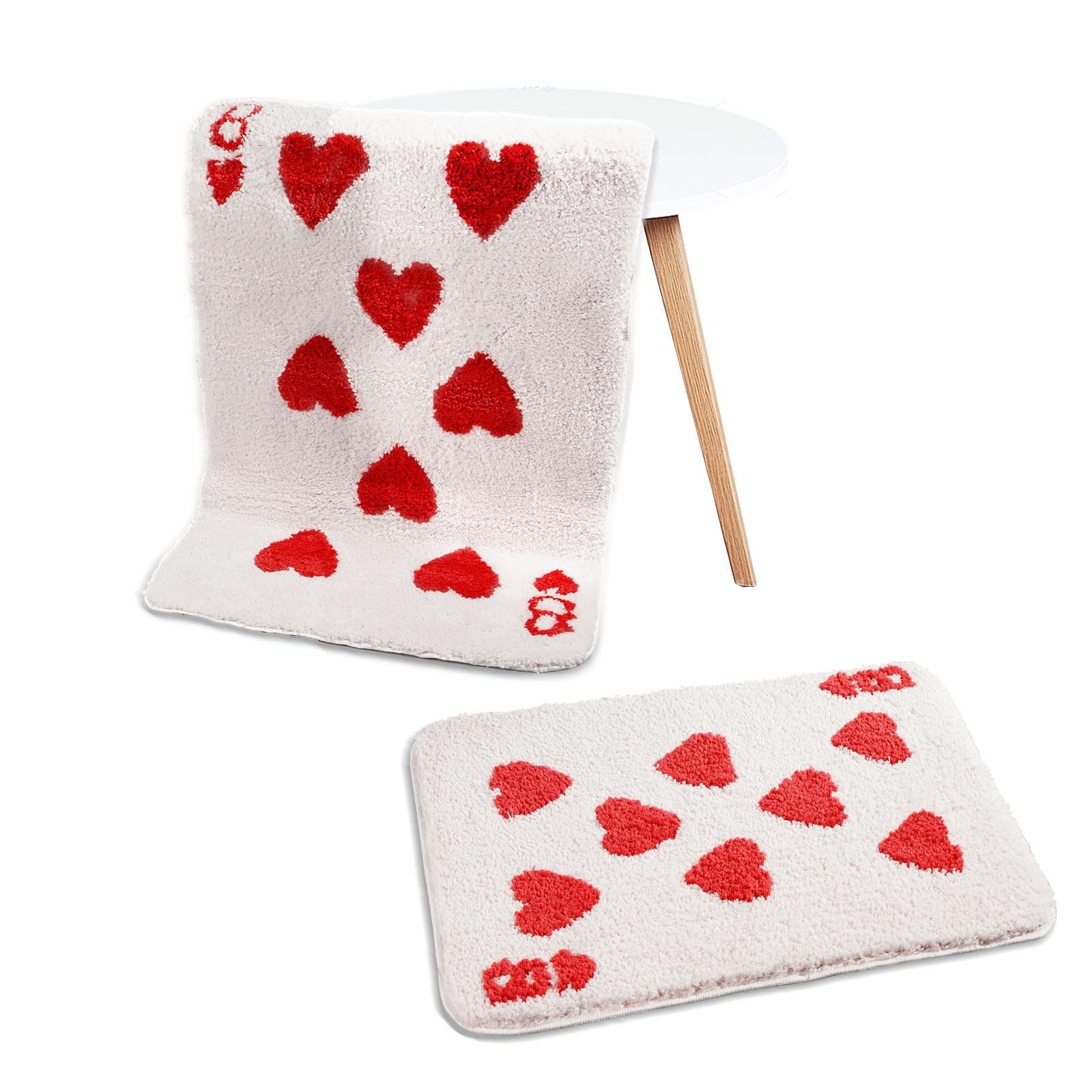 Room Decor Y2K Cool Rugs Aesthetic Eight of Hearts Carpet Area Rug Modern for
