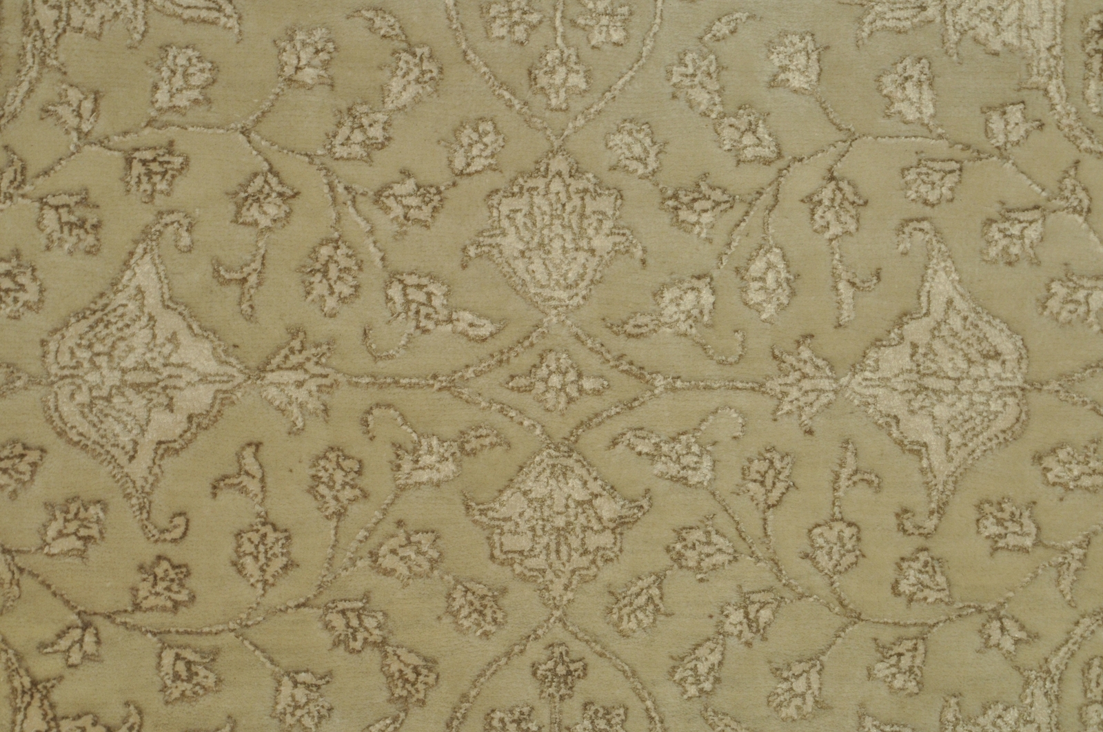 6×9 Plush Soft Raised Viscose Pile Wool & Silk Transitional Rug B-78842