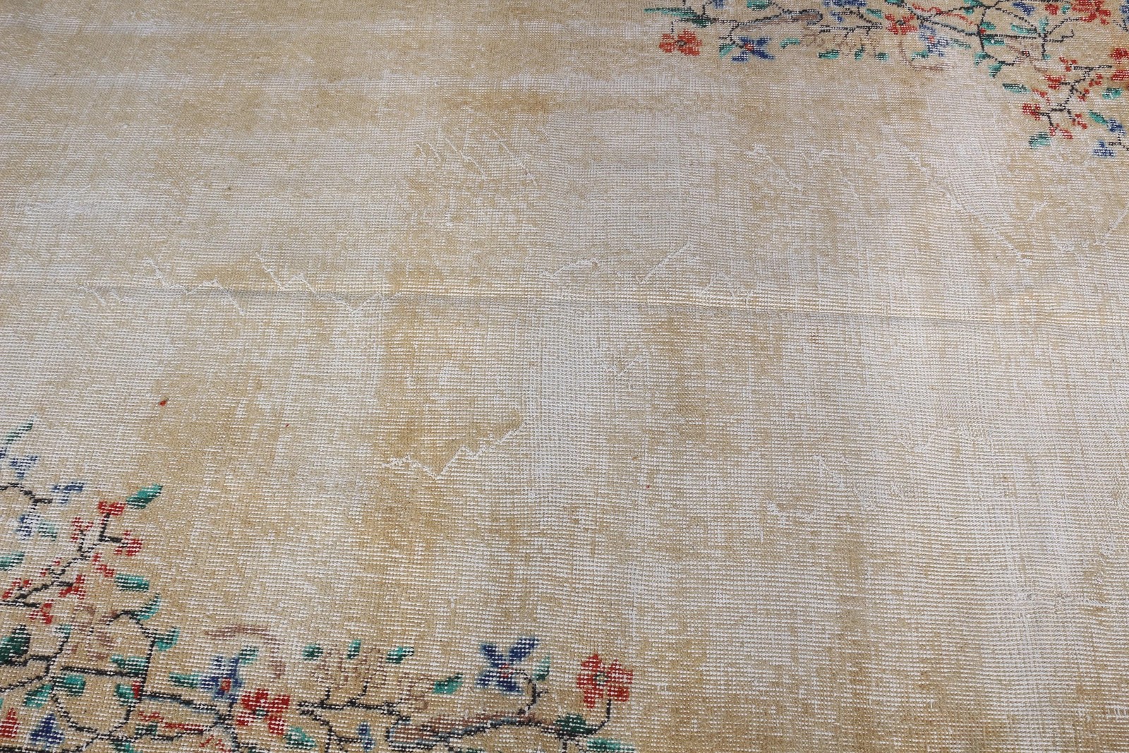 4,3×7,5 ft Rug, Area Turkish Rug, White Moroccan Rug