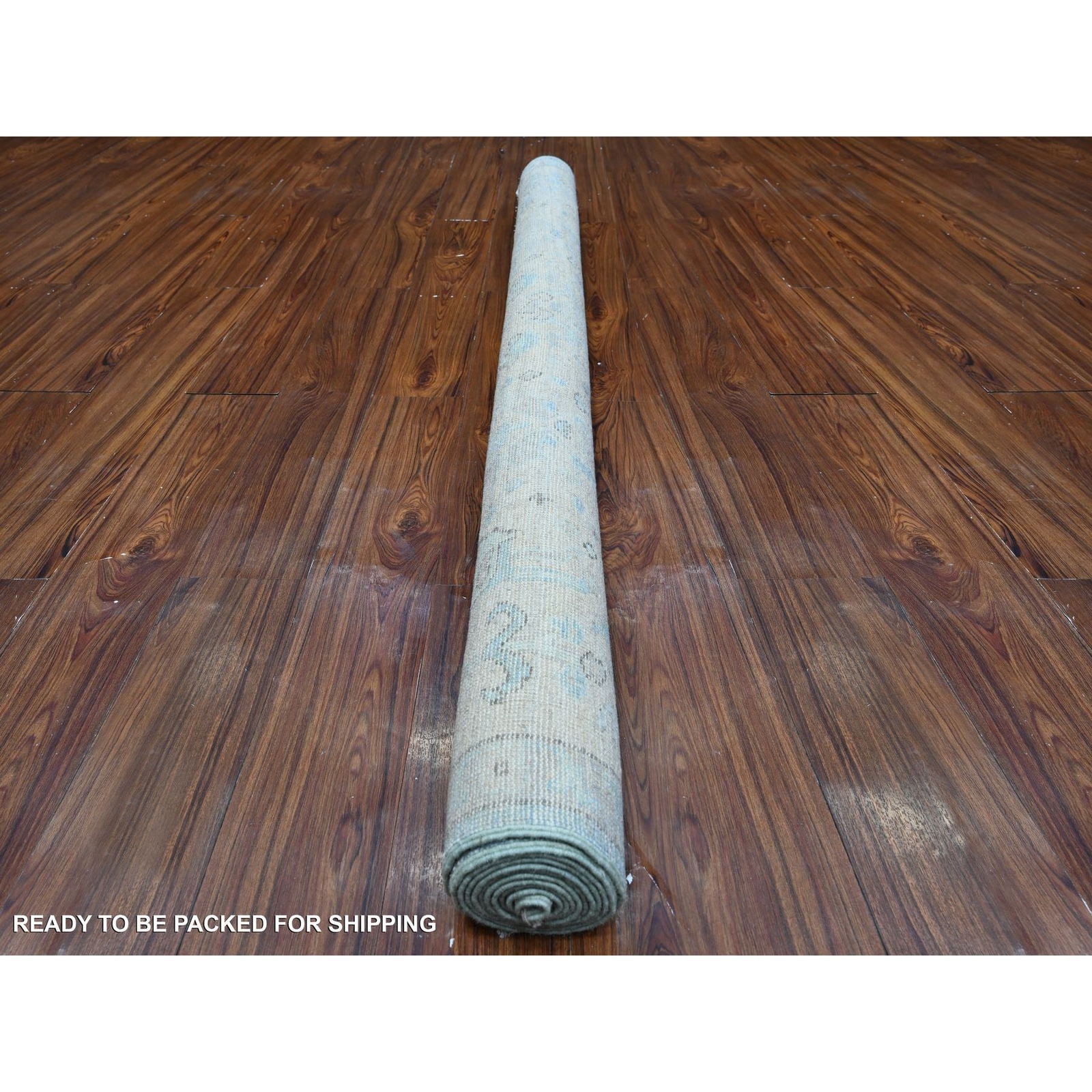 6’2″ x 8’10” Argentina Blue Natural Dyes Angora Oushak Oriental Rug R89120