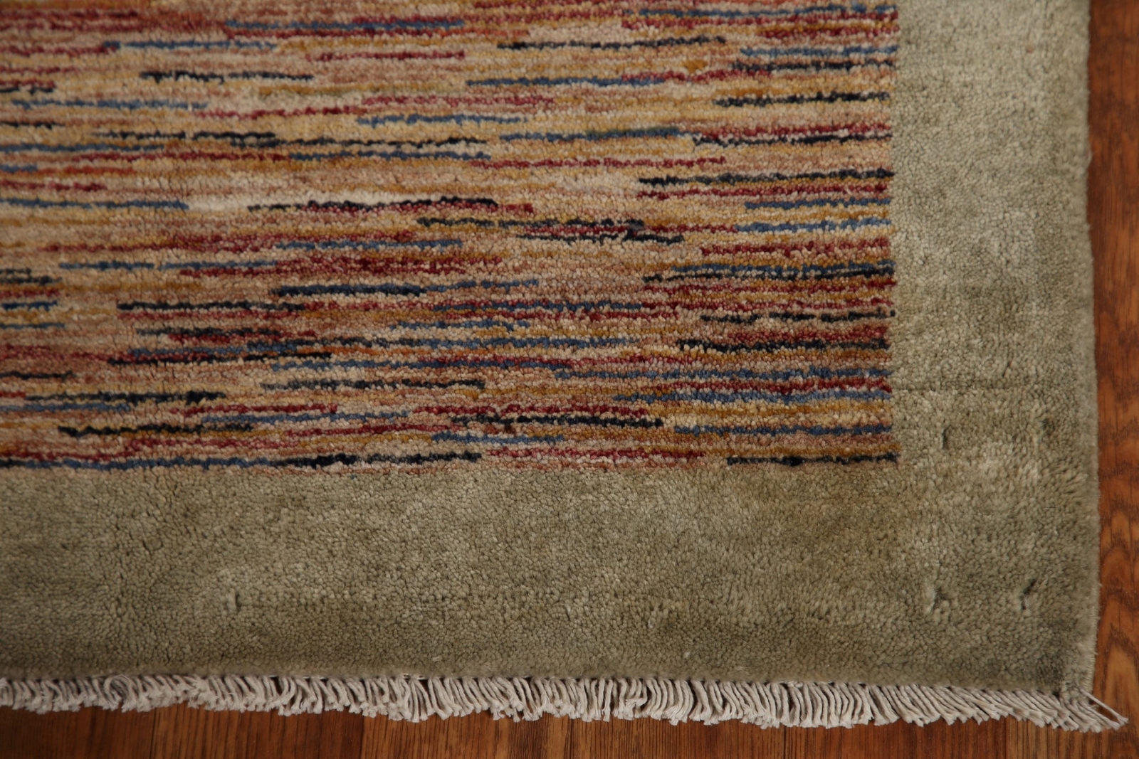 Striped Modern Gabbeh Oriental Area Rug Hand-Knotted Wool Home Decor Carpet 3×4