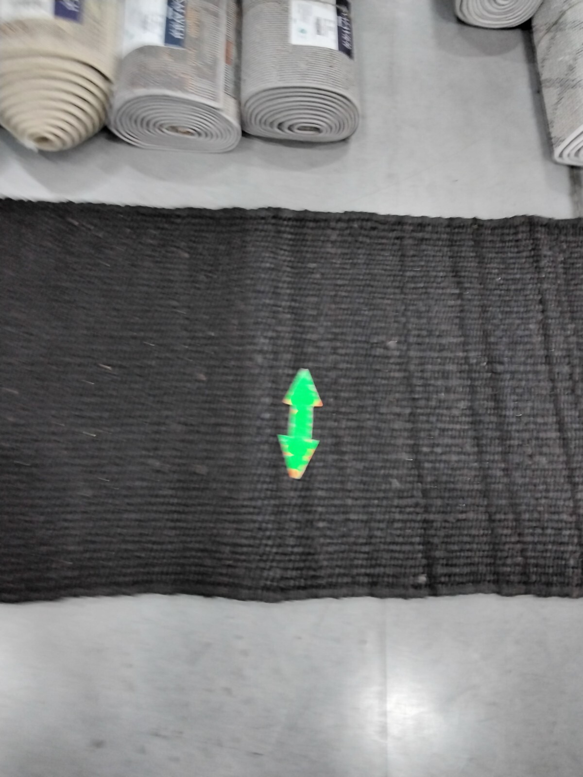 BLACK 2′-6″ x 20′-0″ Broken Thread Rug, Reduced Price 1172763757 NF368D-220
