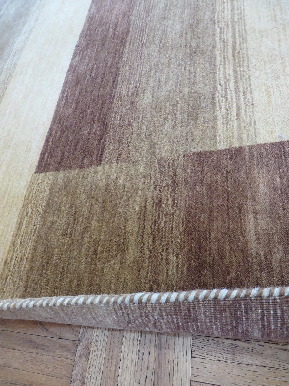 6’3 x 8’10 Hand Loomed Brown Gabbe Oriental Rug Modern G8290