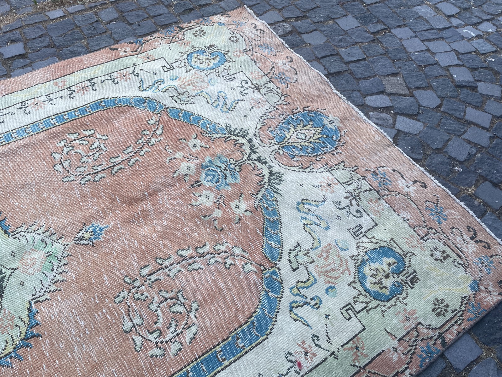 Turkish Vintage Rug, Handmade Wool Rug, Bohemian Large Rug, Home 5,7 x 10, ft