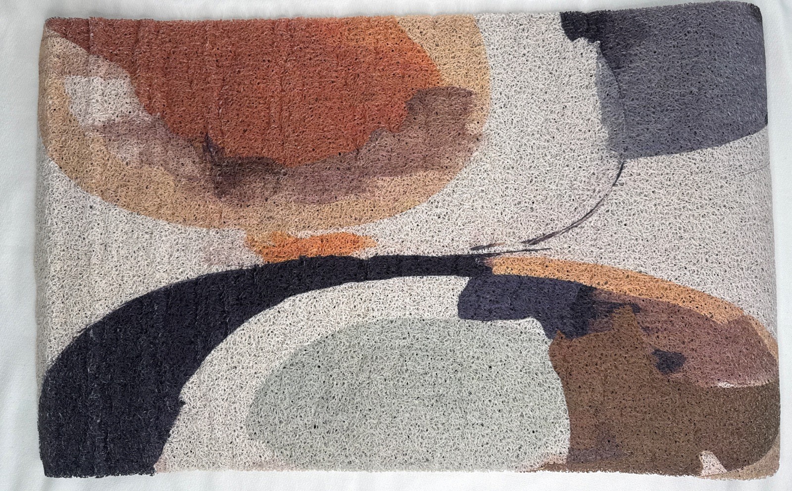 Abstract Multicolor Anti Slip Back Indoor/Outdoor Rug 28 1/2” X 17 1/4”