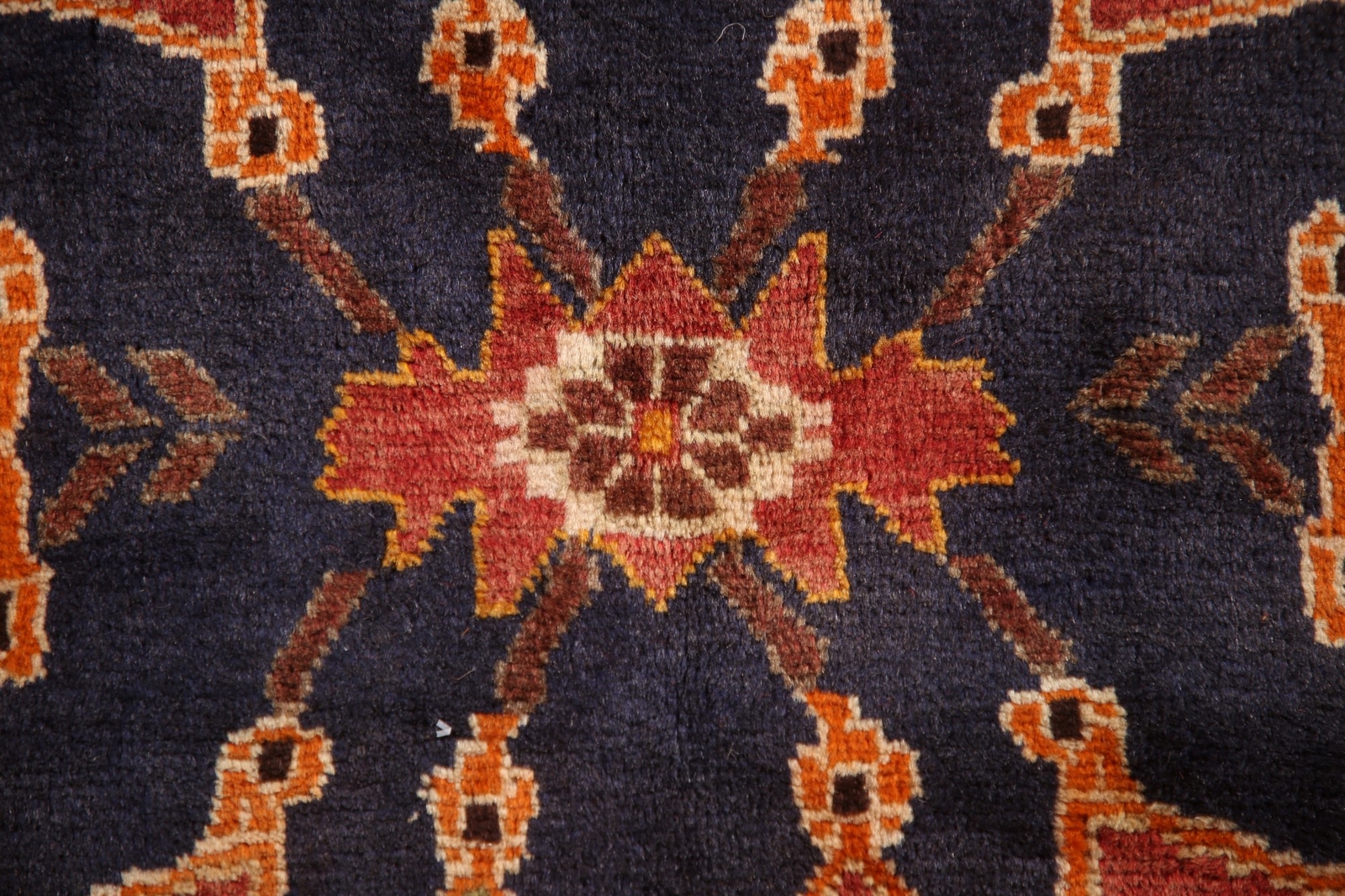 Vintage Nomadic Red Wool Abadeh Area Rug 4’x6′ Wool Hand-knotted Tribal Carpet