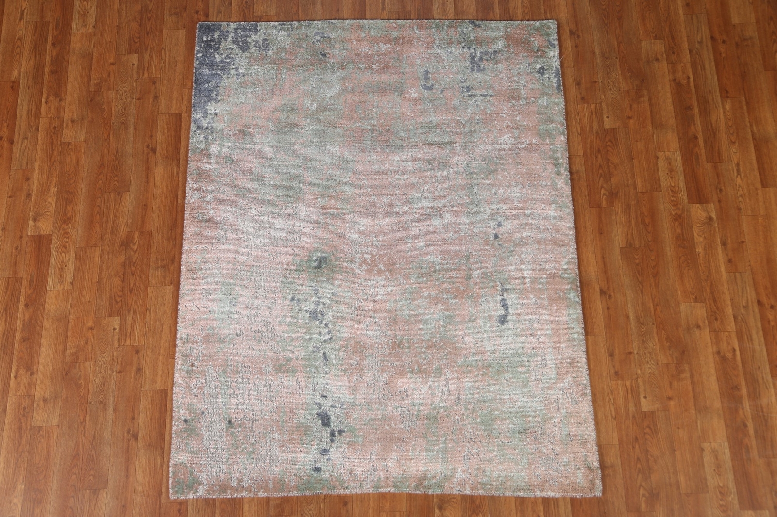100% Silk Abstract 4×6 Modern Area Rug Hand-knotted Carpet