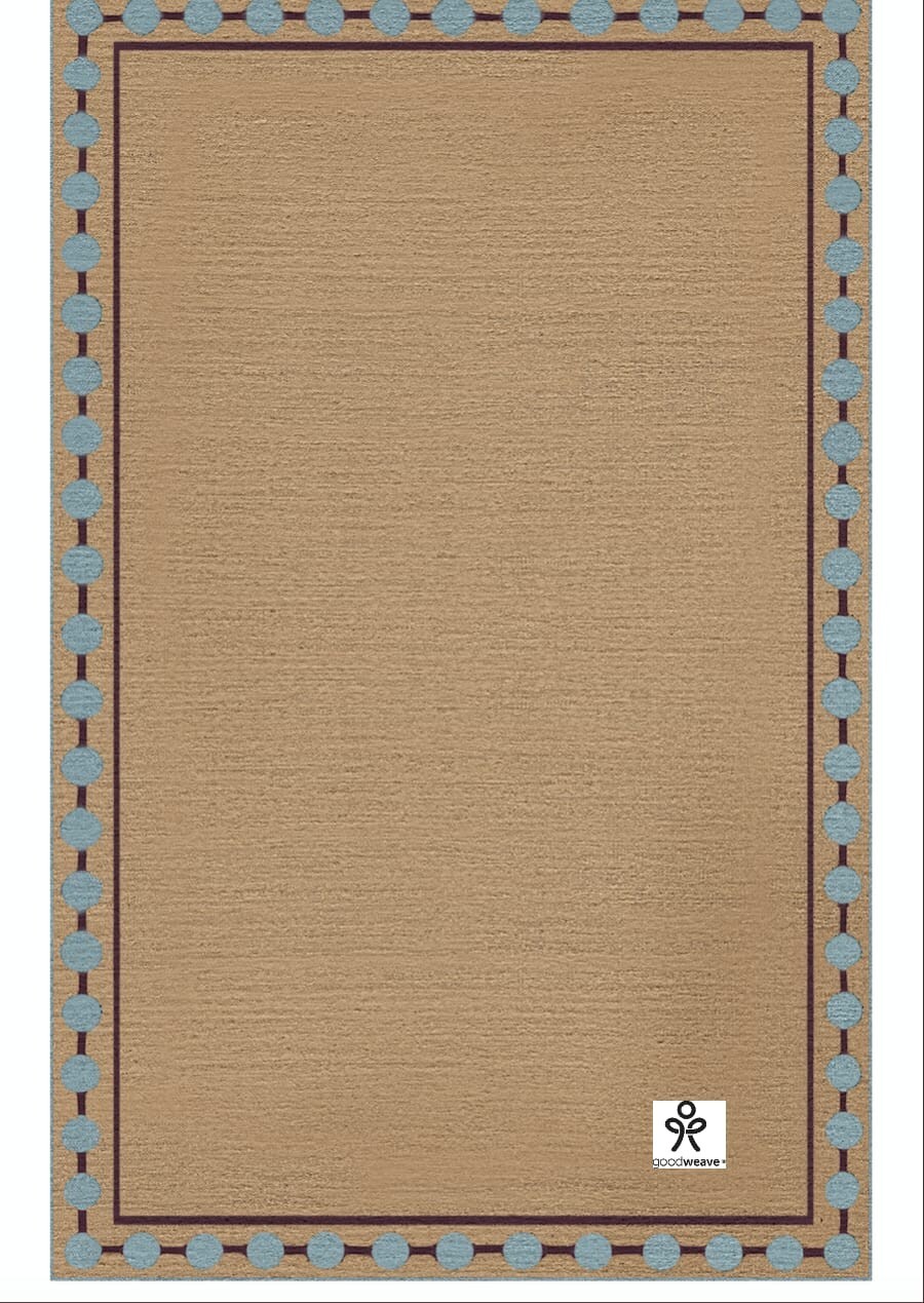 Handwoven 100% Natural jute Rustic Look Border Area Rug For Living Room, Bedroom