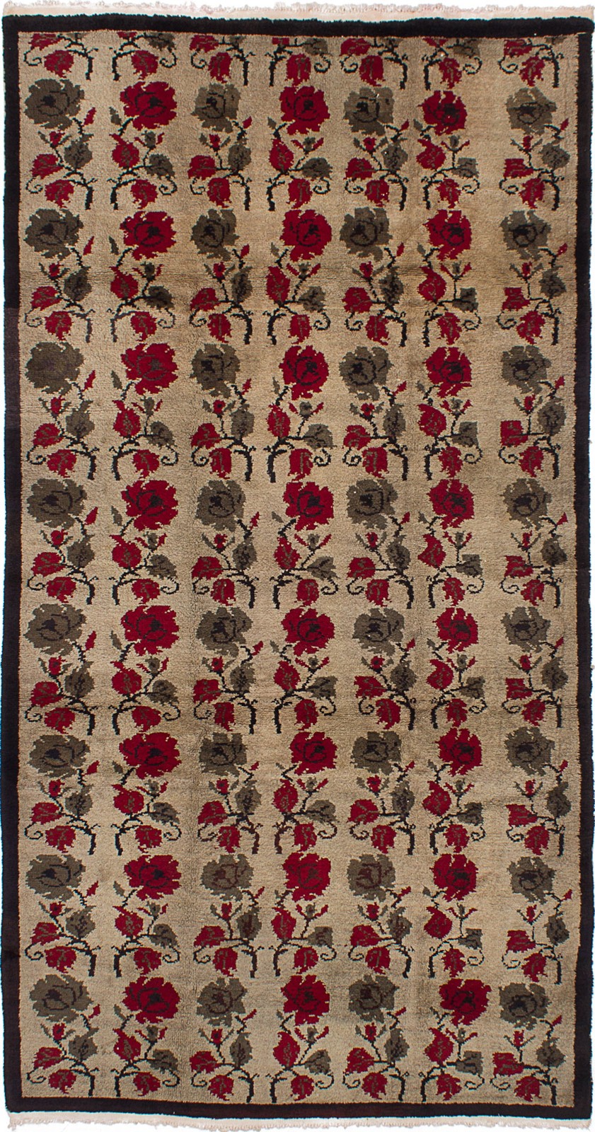 Vintage Traditional Hand-Knotted Area Rug 5’1″ x 9’8″ Oriental Wool Carpet