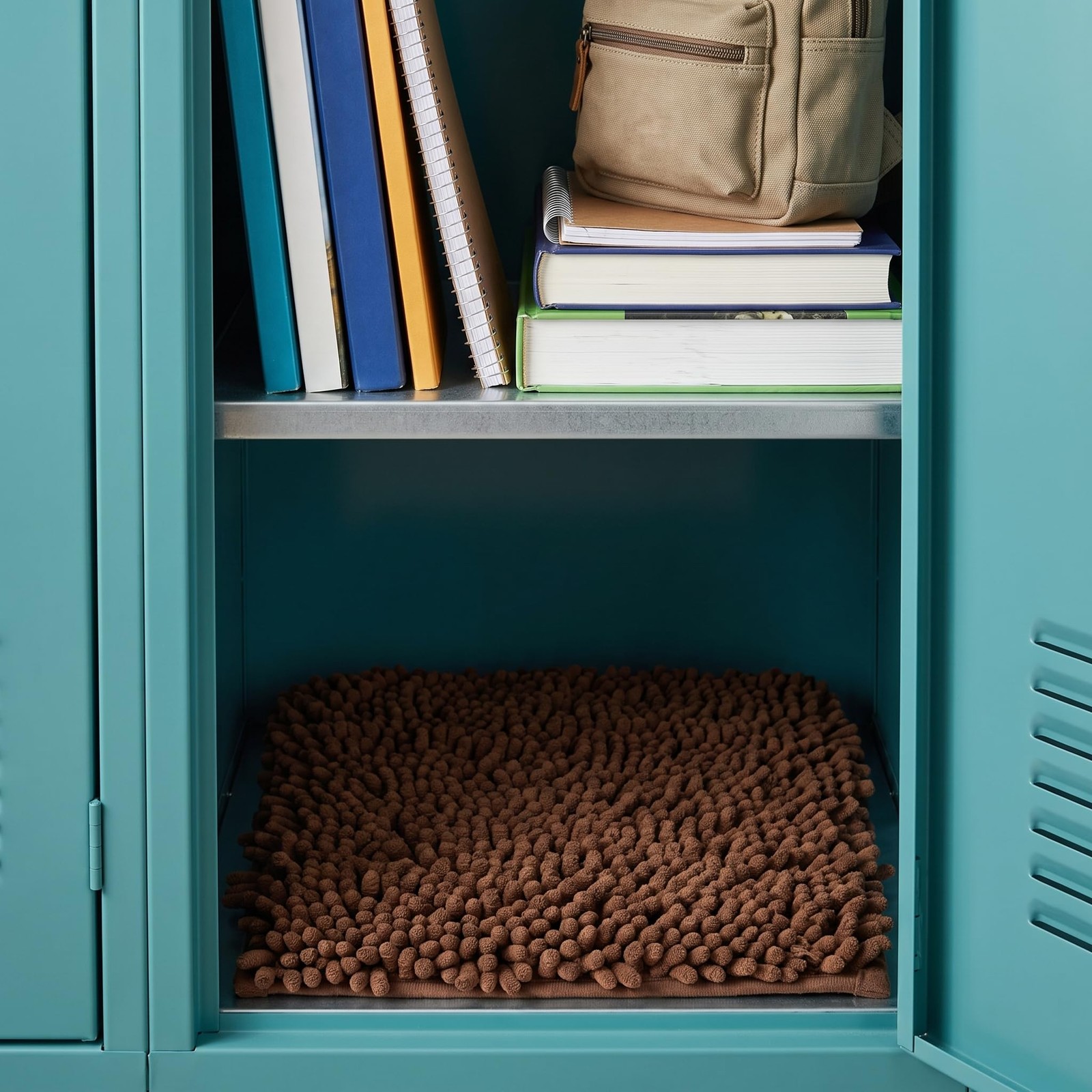 Locker Rug School Rugs Carpet Chenille 100% Microfiber Locker Carpet with Non…