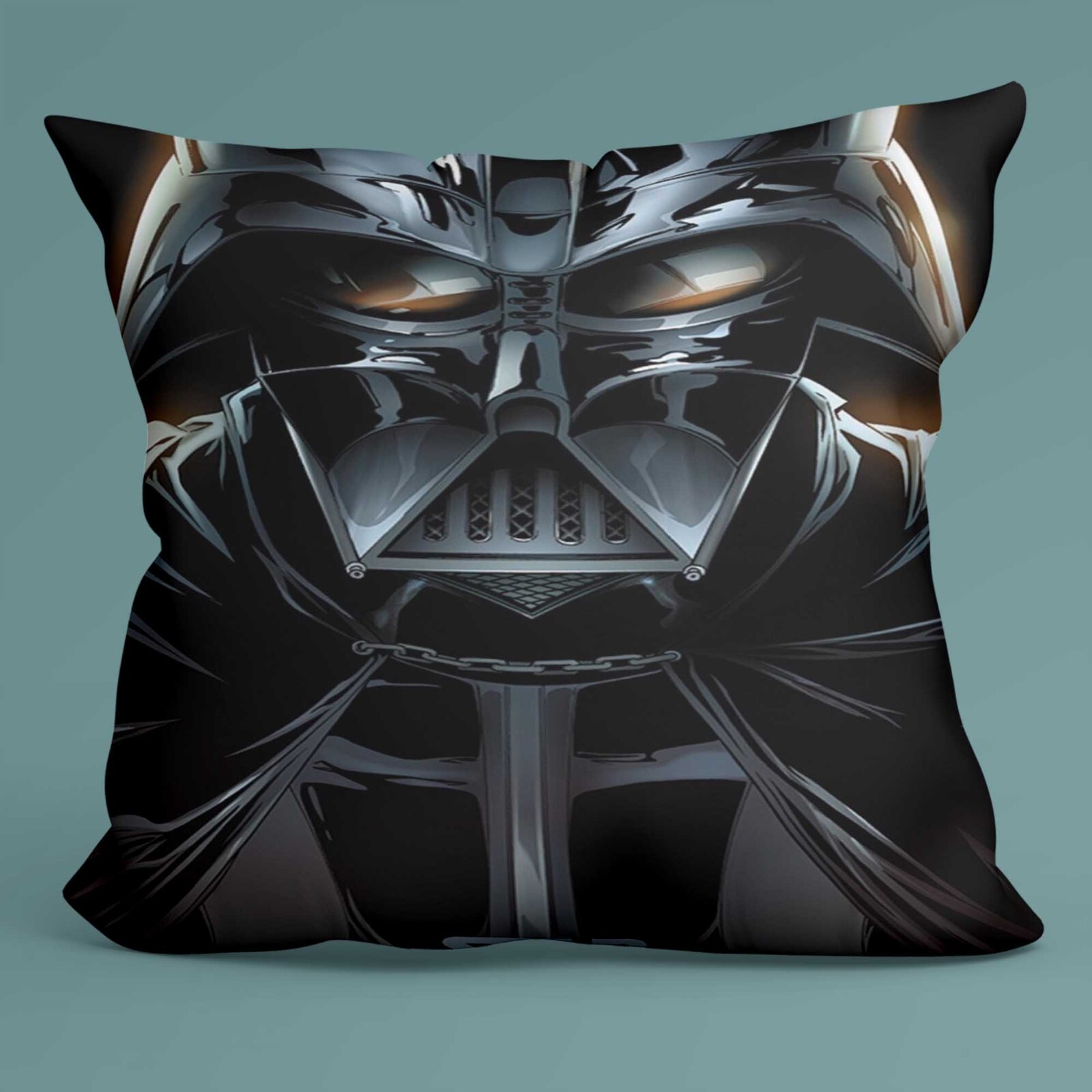 Darth Vader Pillow Cover, Dark Side Decor, Galaxy Force Cushion, Space Saga Gift