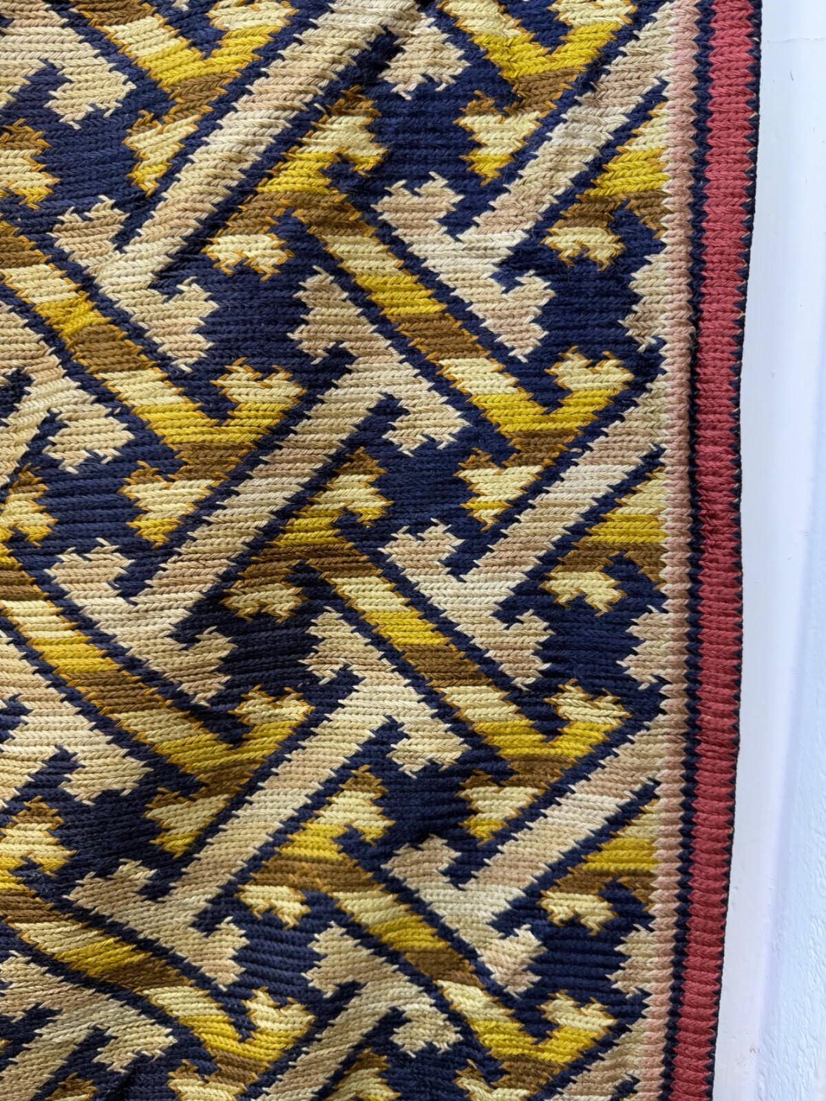 Vintage Beautiful Hand Silk Embroidered Floor Area Rug 302×154 Cm
