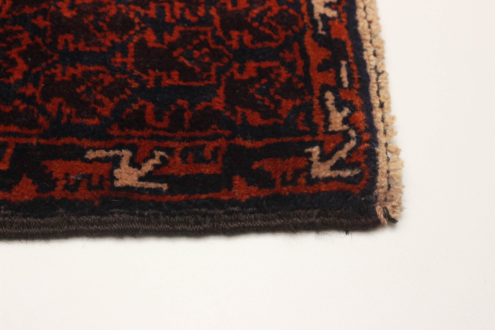 Vintage 3’0″ x 4’11” Traditional Hand Knotted Vegetable Dye Wool Area Rug