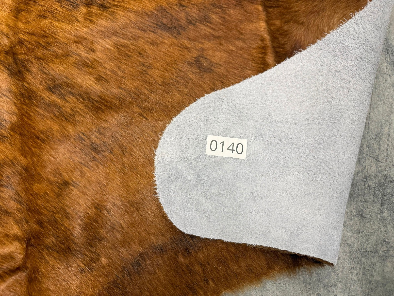 Cowhide Rug Golden Brindle 62″x68″ (5.2×5.7 ft) | Premium Quality Hide #140