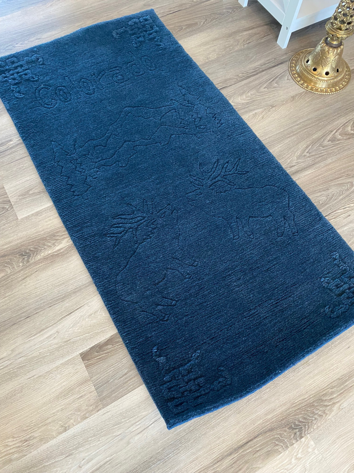 R2165 Gorgeous Blue Tibetan Meditation Rug 2.4′ X 4.6′ Hand Knotted in Nepal
