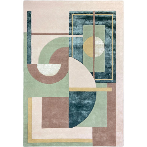 Solid designer Hand Tufted Silk/Wool Area Rug Hand Tufted Wool & Silk Carpet