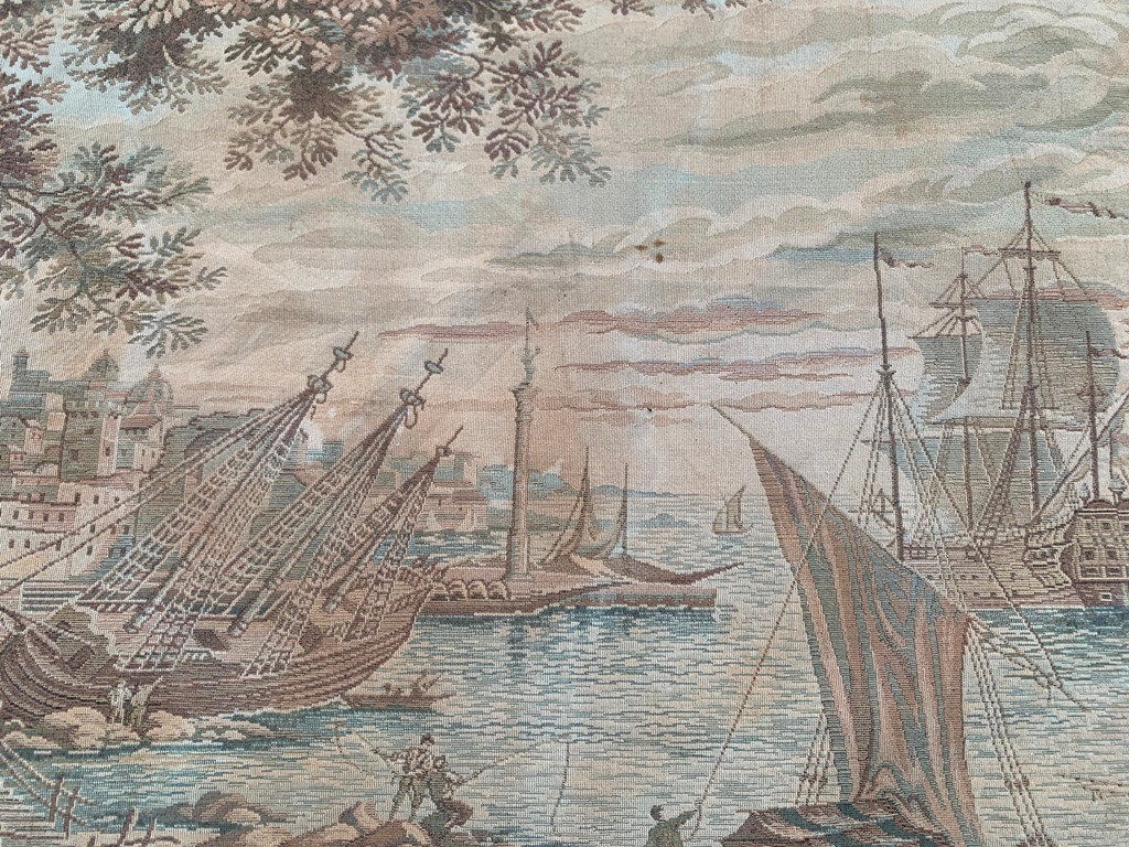 Vintage Tapestry, French Tapestry Sea side view Tapestry Home Decor 2x4ft