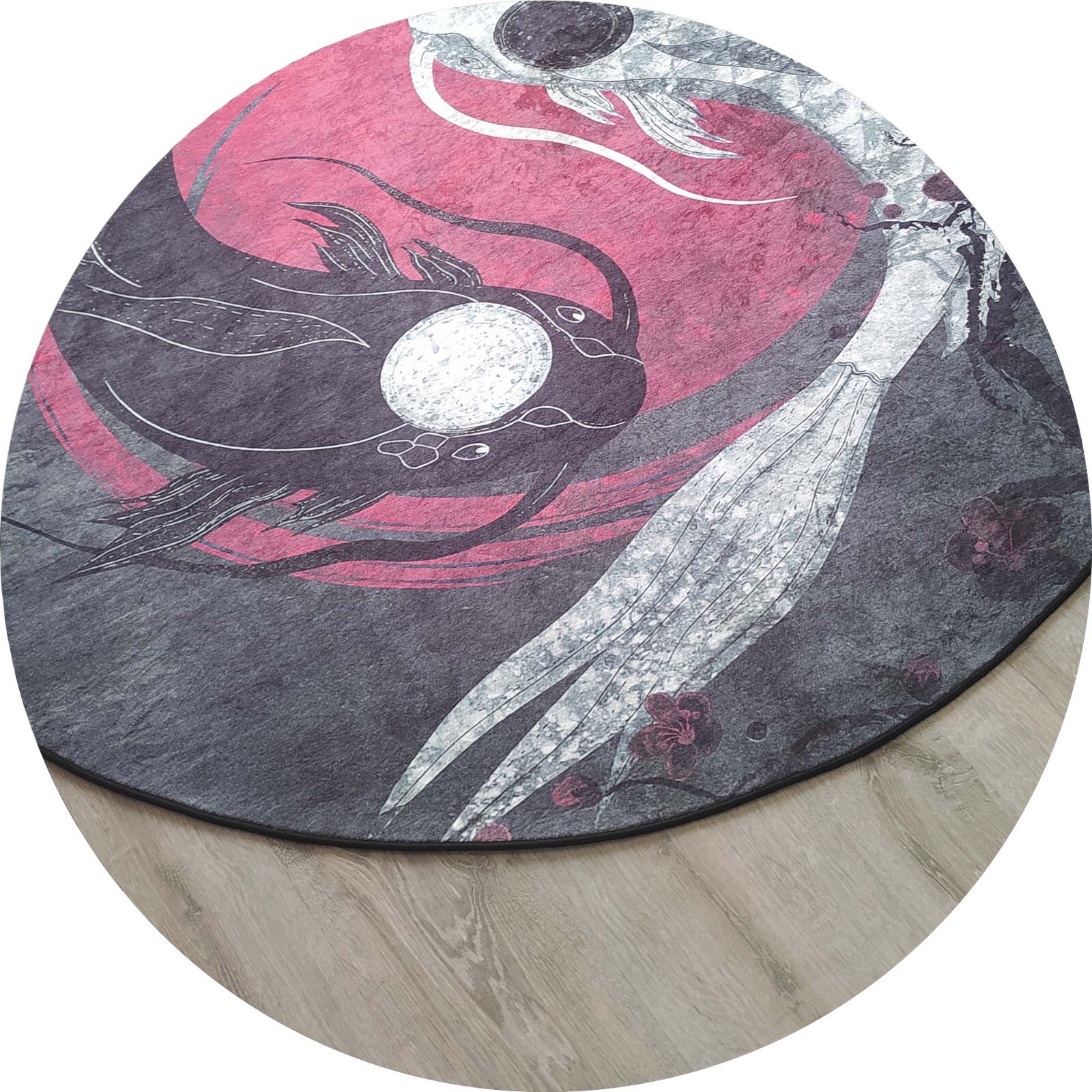 Vinyl Record Rug, Music Lover Carpet, Retro Round Mat, Turntable Decor, DJ Studi