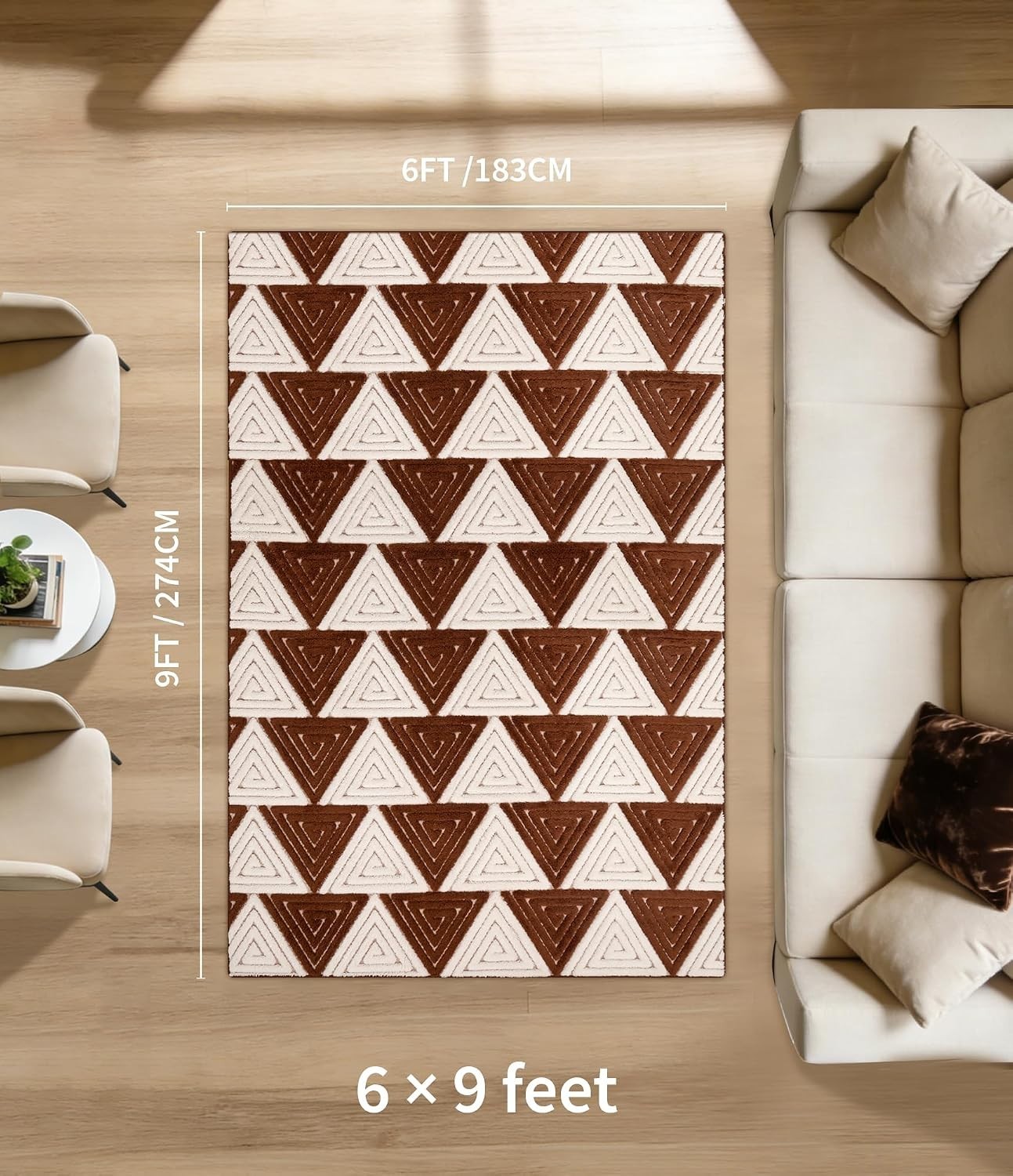 Area Rugs Geometric Ultra Soft Washable Carpet Mat for Bedroom Living Room Floor