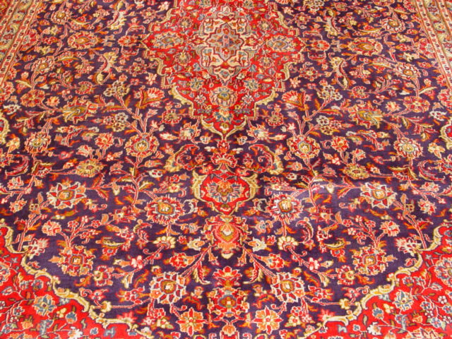 10×13′ Red Traditional Kashaan Rug #S10-4029