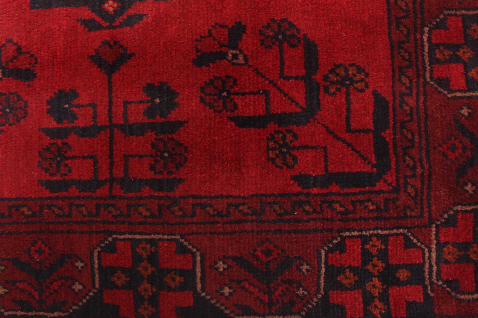 Traditional Hand-Knotted Geometric Area Rug 2’7″ x 4’0″ Oriental Wool Carpet