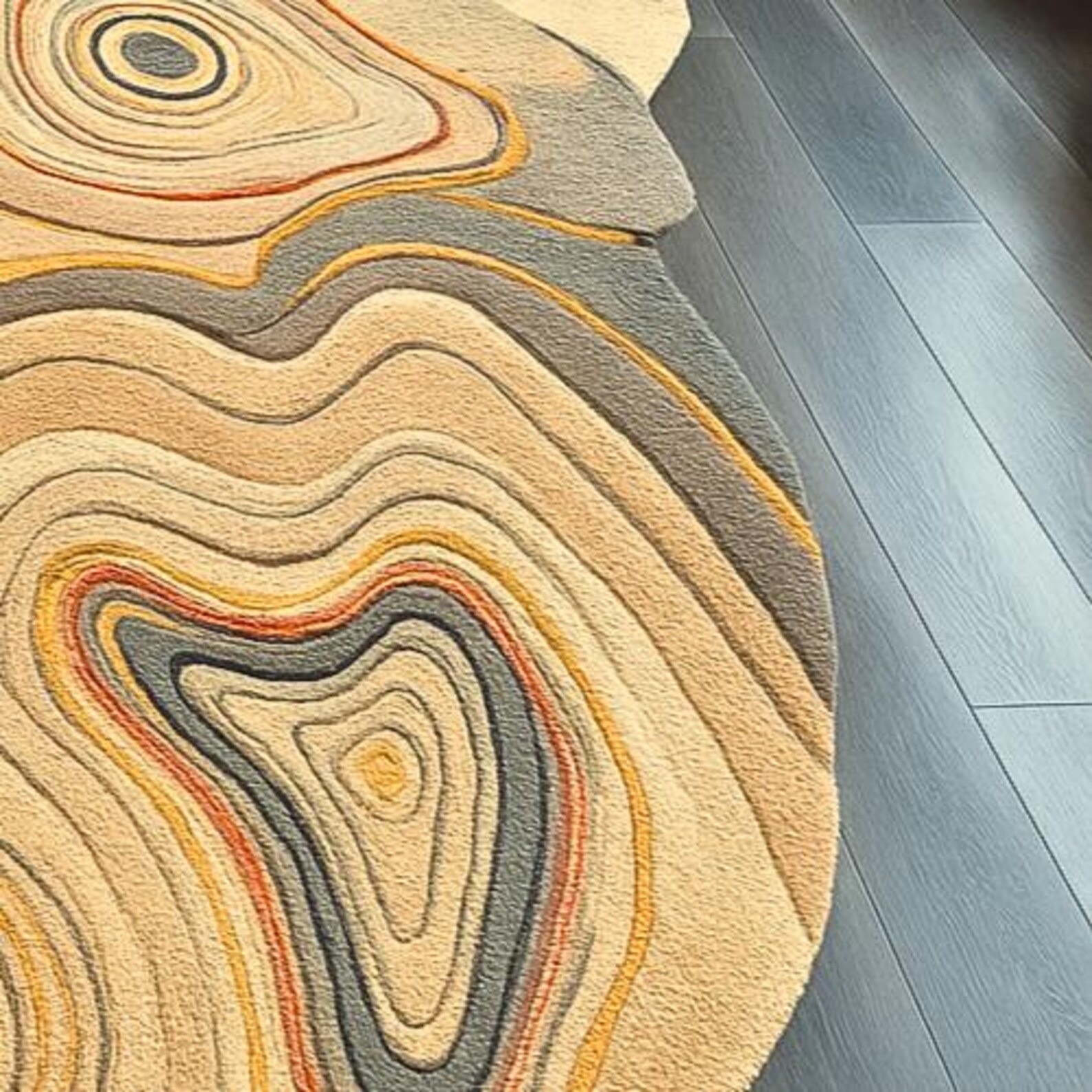 Designer Rug | Irregular Rug | Wool area Rugs | Living Room Rug | Tufted A28