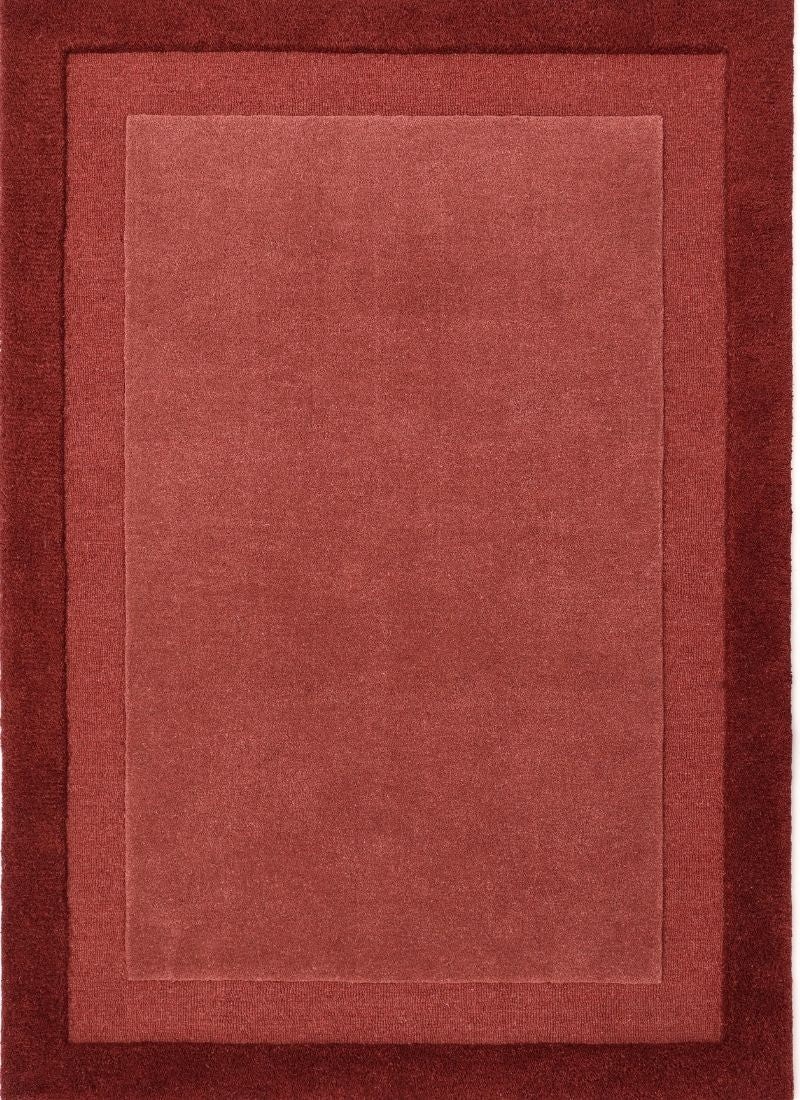 6×9 Modern Solid Red Area Rug | Luxurious Burgundy | Handmade Living Room Carpet